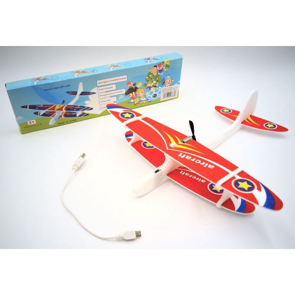 DENTT Foam Glider Plane with Electric Motor for Kids Outdoor Throwing