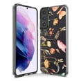 thumbnail image 3 of MUNDAZE Samsung Galaxy S21 Shockproof Clear Hybrid Protective Phone Case Peach Meadow Wildflowers Butterflies Bees Floral Cover, 3 of 5