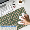thumbnail image 4 of Long Mouse Pads for Desk,Green Christmas Gingerbread and Tree Desk Mats on Top Of Desks, Desk Mouse Pad Extra Large with 3mm Non-Slip Base and Stitched Edge for Gaming,Work,Home 35.4x15.7in, 4 of 4