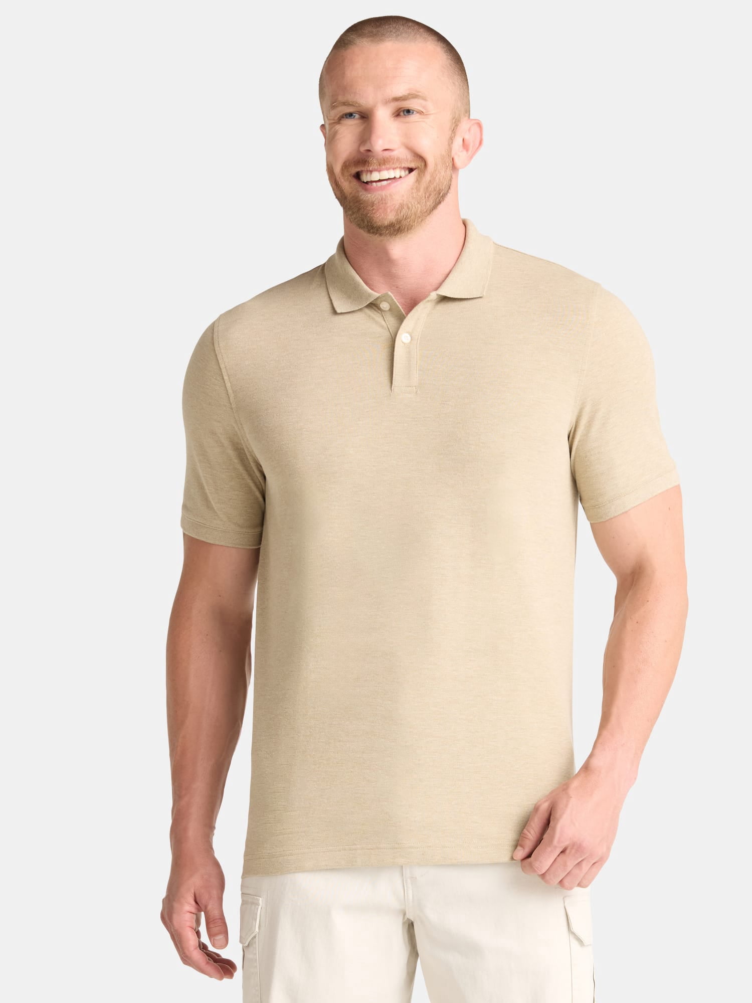 George Men's & Big Men's Active Fit 2-Pack Pique Polo Shirt, Sizes XS-3XL