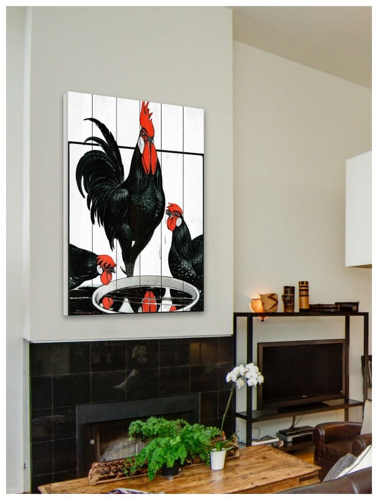 Marmont Hill "Journal Poultry 2" Painting Print on White Wood