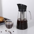 thumbnail image 3 of Yeacher Cold Extraction Kettle Cold Brew Maker Cold Brew Coffee Kettle Iced Coffee Make Machine Glass Stainless Steel Airtight Cold Coffee Brew Maker Kettle, 3 of 8