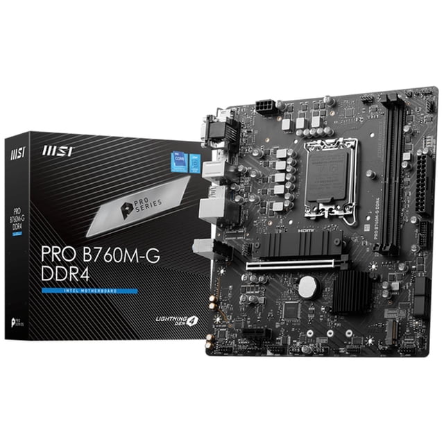 Tarjeta Madre MSI PRO B760M-G DDR4 Intel 1700 Micro ATX