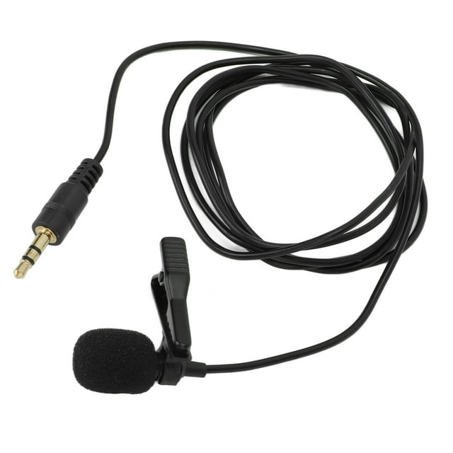Micrófono Con Clip, Latencia Pequeña, Amplia Compatibilidad, Micrófono Lavalier Omnidireccional De 60Hz-15KHz Para Filmación