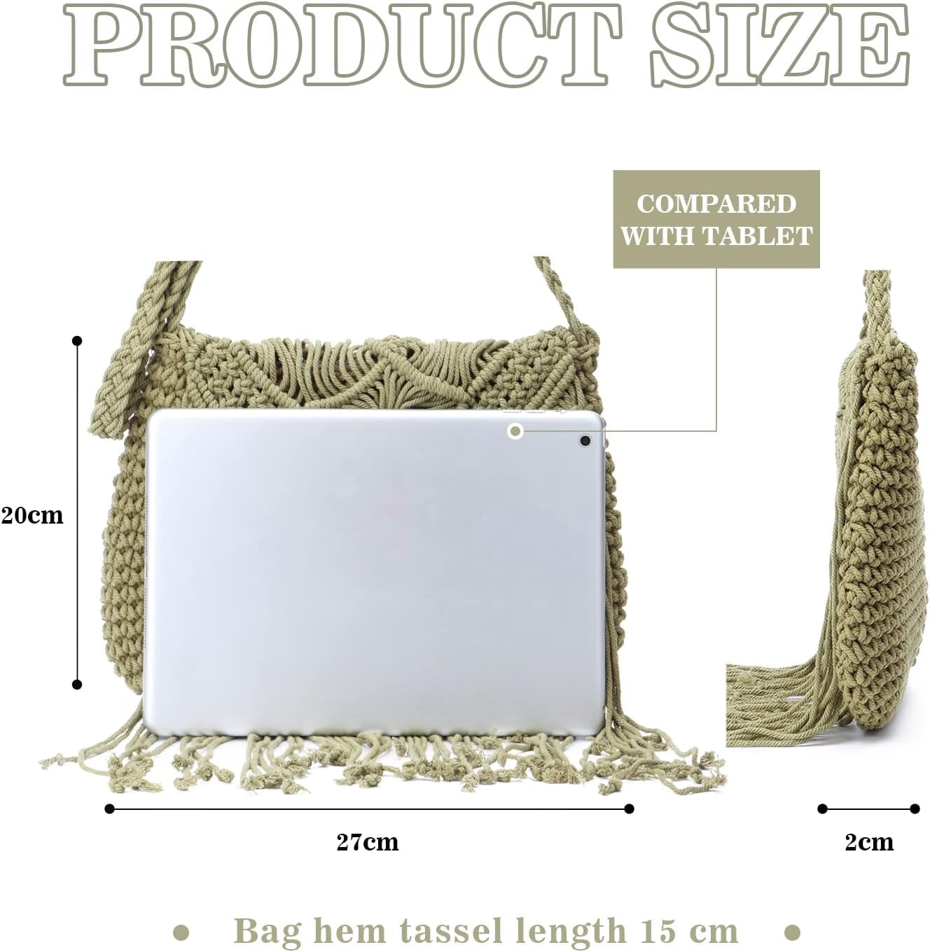 Retro Crochet Crossbody Shoulder Bag for Women Woven Fringe hobo bags Summer Beach Handmade Purse