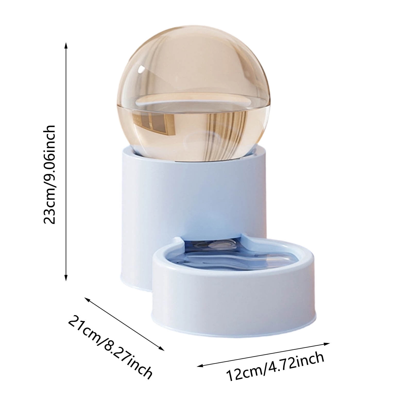 Gravity Pet Food Feeder for Dogs and Cats, Automatic Cat Dog Feeder and Water Dispenser Set for Cats Small Dogs Puppies Kittens Pets, Pet Supplies for Home and Travel (Feeder+Waterer-Beige)
