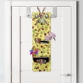 thumbnail image 2 of Spring Hanging Pocket Organizer, Nature Ladybugs Flowers Dandelion Daisy Lily Creative Spring Cartoon, Printed Polyester Storage Bag with Pockets, 9" x 27", Yellow Multicolor, 2 of 2