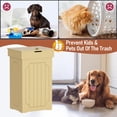 HOMEFORT 23 Gallon Wooden Dustbin, Dog Proof Trash Can Cabinet with Lid, Suitable for Kitchen ...