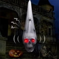 thumbnail image 1 of xiaxaixu Décoration de Crâne d'Halloween, Décorations de Crâne d'Halloween Activées par la Voix avec Yeux Rouges LED Fausse Araignée, Décorations de Maison Hantée, 1 of 5