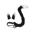 thumbnail image 2 of Diadema con orejas de gato para cosplay, ideal para niños y adultos. Regalo perfecto para disfraces y espectáculos. Blanco y negro, 2 of 9