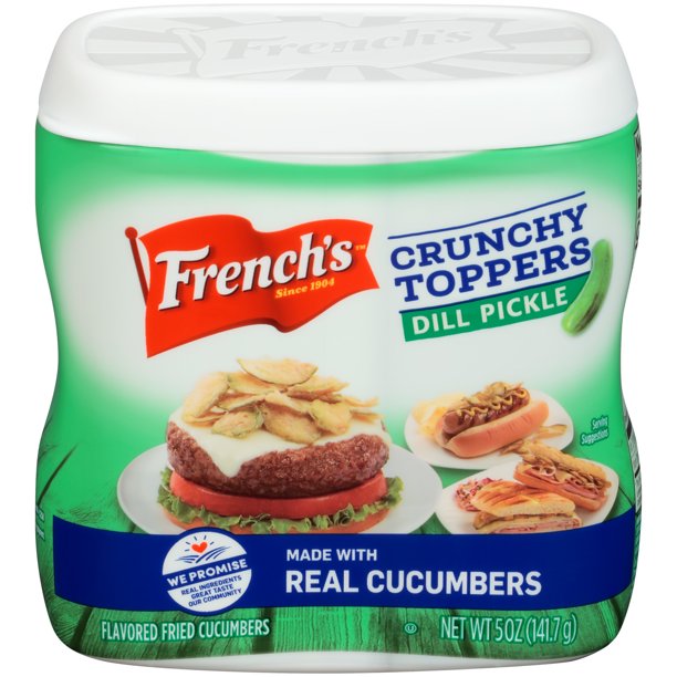 French's Dill Pickle Crunchy Toppers, 5 oz
