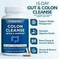 thumbnail image 6 of Happee Colon Cleanser and Detox Supplement - 15 Day Cleanse with Psyllium Husk and Probiotics - 30 Capsules, 6 of 8