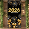 thumbnail image 5 of Golden Design New Year Banner 2026 Festive Crown Decoration Celebration Event for Indoor Party Holiday Festivity, 5 of 9