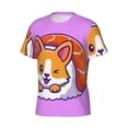 thumbnail image 3 of Rocae Corgi In Sushi Roll for Men's Moisture-Wicking Crew Tee - T-Shirt for Sports, Outdoor Activities, and Casual WearX-Large, 3 of 9
