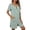 A-Light Green294, variant on XIAONU Womens Zip Front Short Sleeve Nightgown with Pockets Soft Loungewear Home Sleepwear Dress