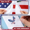 thumbnail image 4 of Independence Day Ribbon Garland Streamer with Embroidered Flag Design, Polyester Decorative Sash for Door Window Party, Multicolor, 54 in x 4 in, 4 of 6