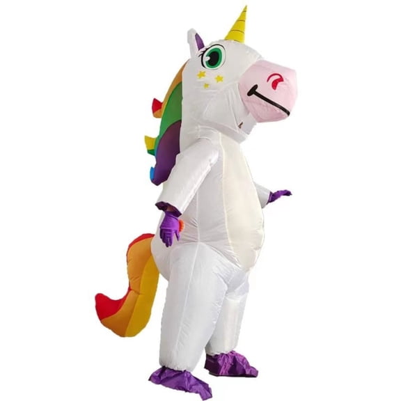 Christmas Inflatable Costume Standing Unicorn Inflatable Suit Suitable For Role-playing Theme Party Inflatable Dress Up,Adults 4'11"-6'3",Unicorn