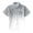 Gray, variant on Toddler Boys Gradient Beach Shirt Loose Short Sleeve Button Down Shirt, Sizes 3-13