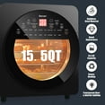thumbnail image 5 of Costway 16-in-1 Air Fryer Oven 15.5 QT Toaster Oven Rotisserie Dehydrator w/ Accessories Black, 5 of 12