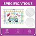 thumbnail image 4 of Happy Easter Table Mats Placemat 12"x18" Cute Rabbit Placemats Set of 4 Easter Truck Placemats for Dining Table Indoor Outdoor Kitchen Colorful Spring Decor Table Place Mats, 4 of 4