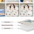 thumbnail image 4 of Yayeee Foldable Storage Basket for Shelves Set of 2 Waterproof Cloth Bins with Handles, Colorful Cartoon Planes Pattern, 4 of 7