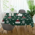 thumbnail image 3 of Yayeee Tablecloths 54" x 54" Rectangle Wrinkle Resistant Party Table Cover, Red Christmas Trees, 3 of 8