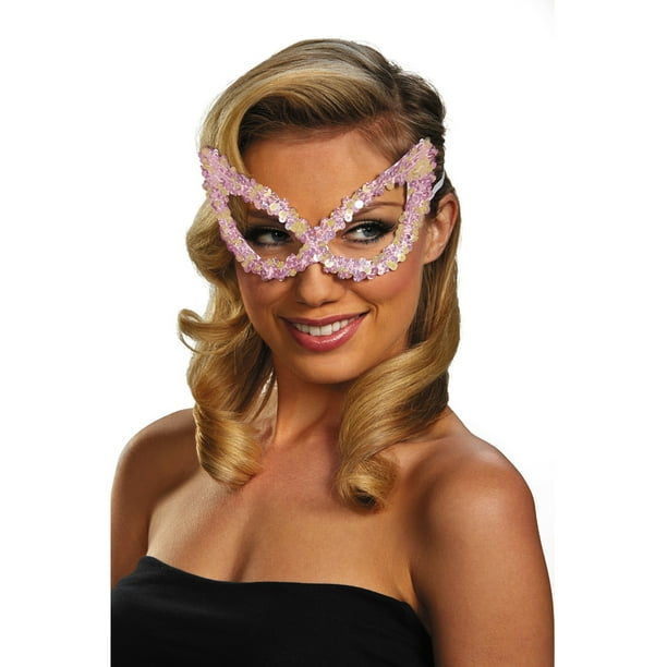 Disguise Costumes Adult White Masquerade Ball Costume Accessory Elegant Large Sequin Mask Walmart Com Walmart Com