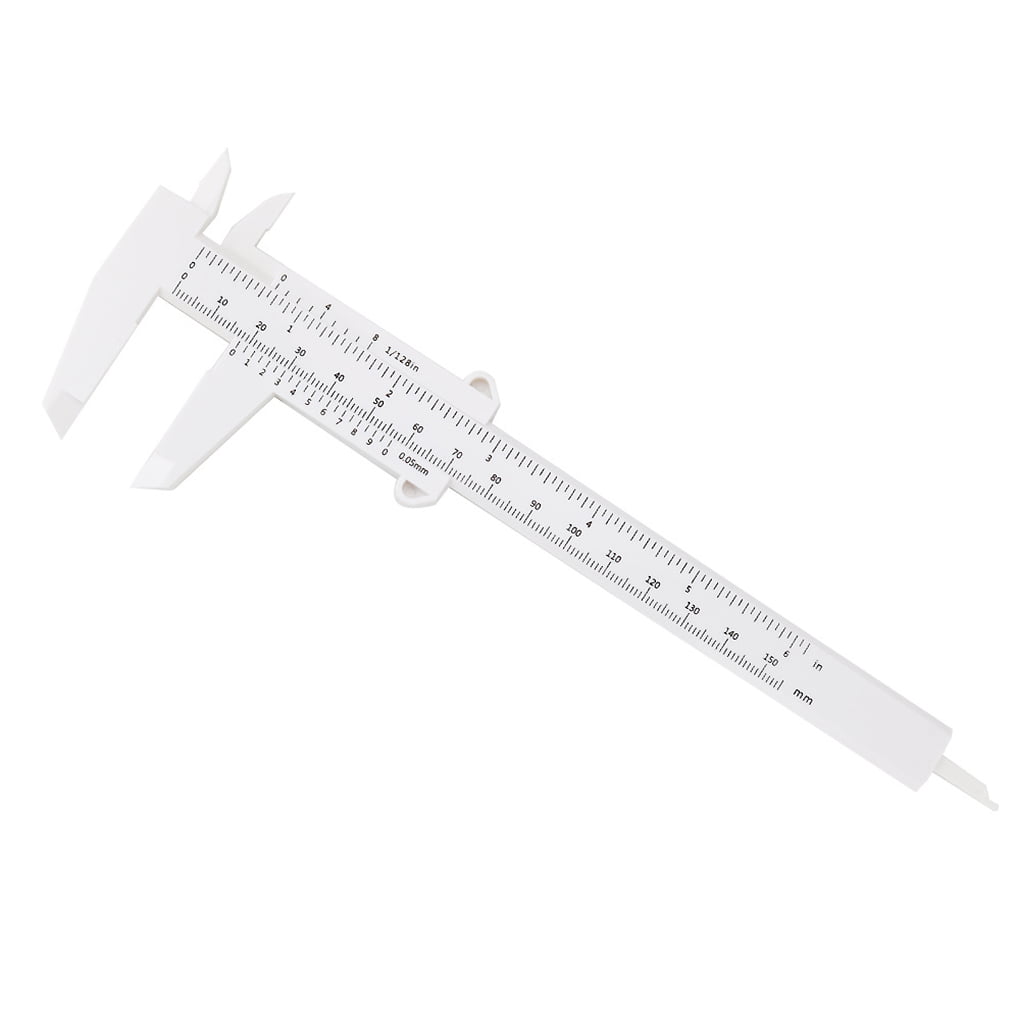 Portable 0-150mm 5.9 Mini Plastic Sliding Vernier Caliper Gauge Measuring Tool 