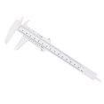 thumbnail image 1 of DIY 150mm Vernier Caliper Mini Règle Multifonction en Plastique Vernier Caliper; Jauge de Cadran Double Échelle Outil de Mesure Précis Modèle Menuiserie Blanc, 1 of 9