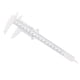 thumbnail image 3 of Scienceny Calibrador Vernier deslizante de 150mm, Mini medidor de medición, herramienta de medición precisa de apertura de doble escala para experimentos Medidores de medidas dimensionales Blanco Scienceny TO000297-01, 3 of 6