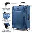thumbnail image 3 of Travelpro Maxlite 5 Softside Expandable Checked Luggage with 4 Spinner Wheels, Lightweight Suitcase, Men and Women, Ensign Blue, Checked Large 29-Inch, 3 of 6