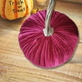 thumbnail image 2 of Artificial Velvet Pumpkins Fall Harvest Decor Fabric Foam Pumpkins for Thanksgiving Halloween Table Centerpieces Wedding Farmhouse Autumn Home Decor, 2 of 7