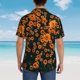 thumbnail image 4 of Fotbe Daisies Camisa Hawaiana para Hombre Unisex – Camisa Casual de Verano con Botones de Manga Corta de Algodón y Lino,X-Large, 4 of 7