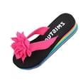 thumbnail image 2 of Women's Flip Flops with Arch Support Ladies Fashion Wedge Flip Flops Comfortable Yoga Mat Sole Summer Lightweight Thong Sandals Pink 8, 2 of 7
