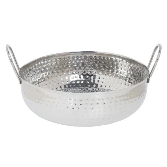 HUBERT® Serving Bowl Stainless Steel With Handles and Hammered Finish - 9" Dia x 3 2/5" H