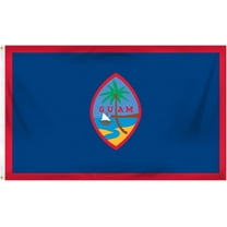 Guam Flag 3ft x 5ft - Durable Printed Polyester with Strong Header and Brass Grommets - Ideal for Indoor and Outdoor Use - Fade-Resistant Design