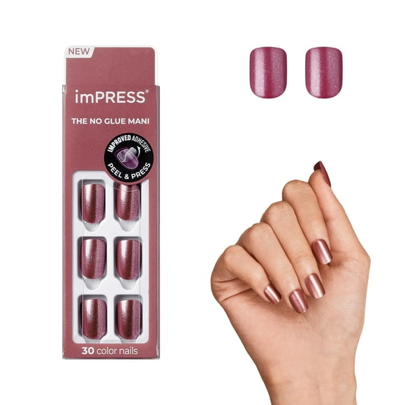 Press On Nails Impress, color «Peanut Pink», talla corta