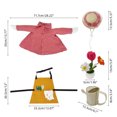 thumbnail image 3 of Gardener Theme Porch Gooses Decoration Costumes Set Outdoor Garden Gooses Dress Up Outfit For Porch Decoration, 3 of 6