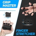 thumbnail image 2 of Kit de entrenamiento para fortalecer el agarre de mano (paquete de 5) agarre del antebrazo, agarre de mano de resistencia ajustable, ejercitador de dedos, estirador de dedos, anillo de agarr, 2 of 5