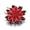 Red, variant on Pretty Flower Crystal Chunk Charm Snap Button Fit 18mm Snap Jewelry Gift 5pcs-Light blue
