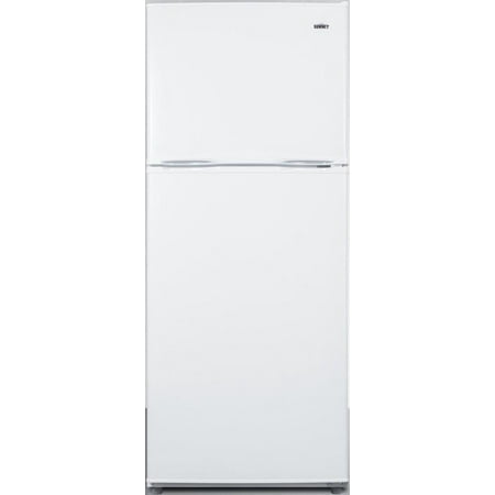 FF1071W 24 Freestanding Top Freezer Refrigerator with 9.9 cu. ft. Capacity Frost-Free Operation Gallon Door Storage Spill Proof Adjustable Glass Shelves 2 Crispers and Interior Lighting: White