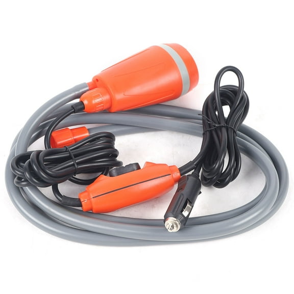 Dwellnix Portable Outdoor Water Shower Head Camping Hiking Kit 62W 12V