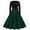 003 Green, variant on Women's Vintage Hepburn Style Maxi Dresses Classic Long Sleeve Crew Neck A Line Flowy Dress With Belt