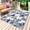 Blue, variant on Navy Blue Black Coastal Turtle Outdoor Rug for Patio/Deck/Porch, Non-Slip Large Area Rug 6 x 9 Ft, Nautical Sea Coral Shell Indoor Outdoor Rugs Washable Area Rugs, Camping Rug Carpet Runner