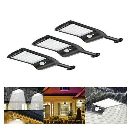 

TSApan Clearance Flower Pots 3PCS Solar Sensor Rotating Wall Light 36LED Body Sensor Light Outdoor Garden Patio Wall Light Path Light
