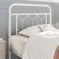 thumbnail image 3 of Yaheetech Vintage Metal Bed Frame with Diamond Pattern, Twin,White, 3 of 7