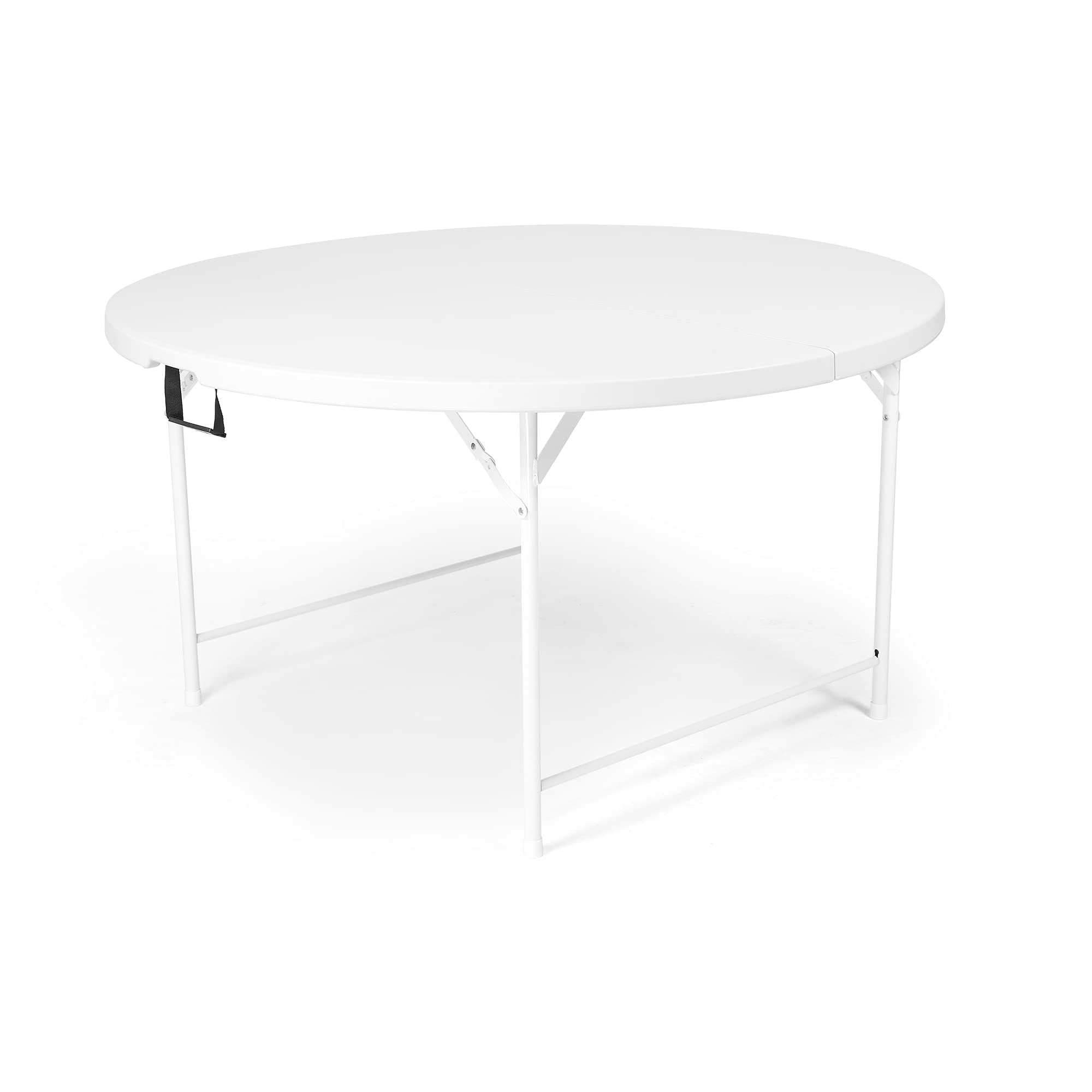 Karmas Product Round Folding Table FoldinHalf Card Table Portable for