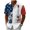 Z07 White, variant on Erwazi Men’s Button Down Shirts Summer Short Sleeve Printed Collared 4th of July Mens Tops