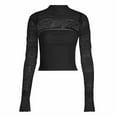 thumbnail image 6 of Adeawade Womens T Shirts Long Sleeve Solid Color Tops Round Neck Classic Tee Daily Wear S Black, 6 of 6