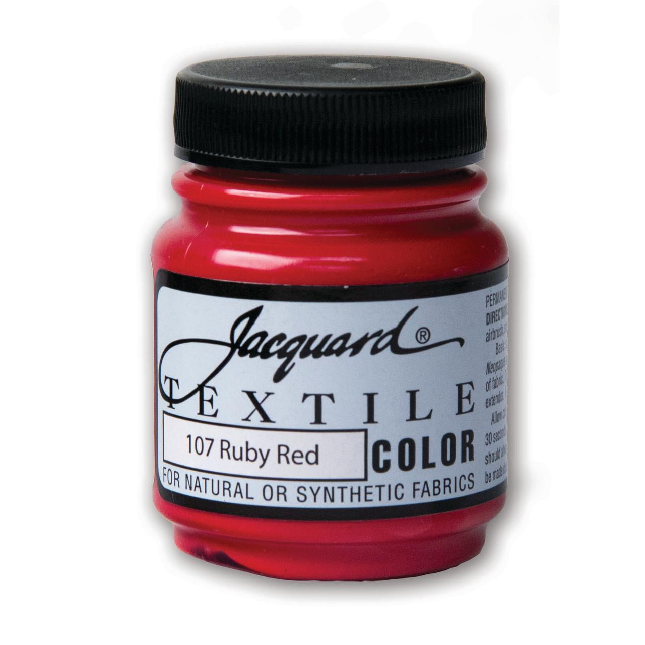 Jacquard Textile Color, 2.25 oz., Ruby Red, Fabric Dye